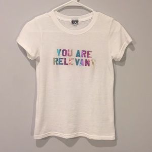 Suburban Riot “You Are Relevant” rainbow tee